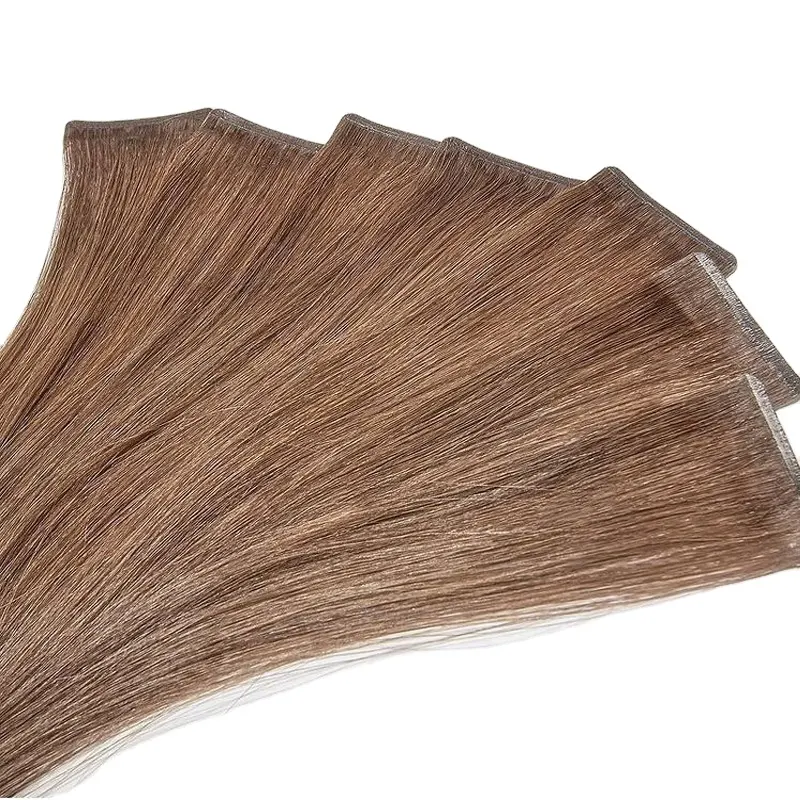 Atacado tape em extensões de cabelo remy fita de cabelo humano em extensão do cabelo fita invisível