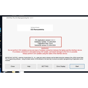 Última actualización para Honda HDS Software Online Service Support ECU Programación para el sistema de diagnóstico HONDA/ACURA