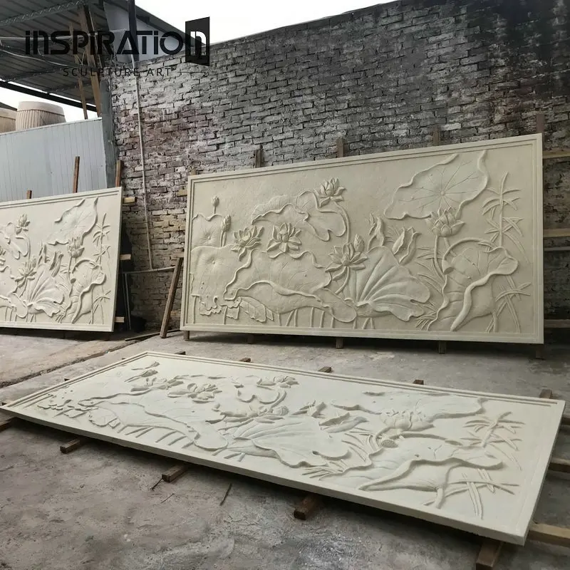 Fantastische Bas Relief Skulptur Künstliche Sandstein Skulpturen Relief