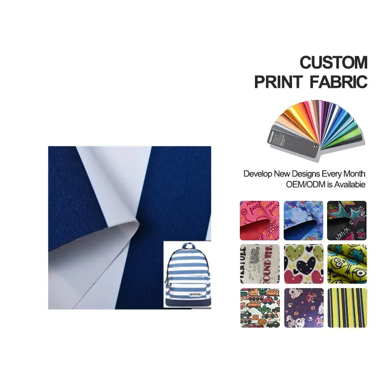 Nouvelle Collection de sac Oxford en Polyester enduit de Pvc en térylène 600d, tissu imprimé dessin animé 600D