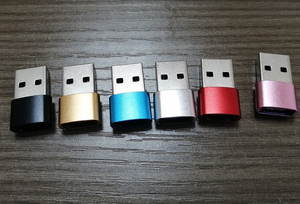 USB到USB C适配器C型母到公充电器转换器