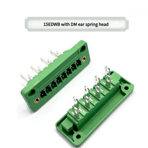 Bloque de terminales de pared 15EDGWB-3.81 con orejas de enchufe de resorte KDM tipo enchufable para brida de armario eléctrico - Product Image 4