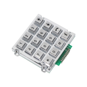 Public Domain Equipment System <strong>Numeric</strong> Keypad <strong>Rs232</strong> Telephone Entry Led Metal Braille Keypad - Product Image 1