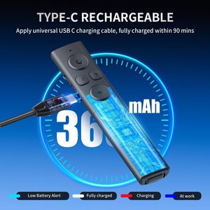 Presentazioni senza fili 2-in-1 USB C/un presentatore ricaricabile con controllo del Volume collegamento ipertestuale per Computer portatile MAC - Product Image 2