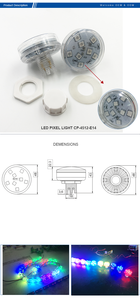 La fiera di divertimento all'ingrosso ha condotto la luce E14 AC24 Cabochon RGB pre-programmabile divertente ha condotto la luce - Product Image 5