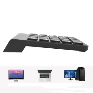 Venta caliente portátil Mini 2,4G teclado numérico inalámbrico 18 teclas interfaz USB número teclado tijera nuevo diseño