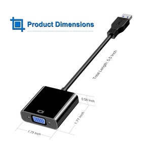 Multi Display Video Converter <strong>USB</strong> 3.0 to <strong>VGA</strong> Adapter for PC Laptop Monitor Projector HDTV - Product Image 2