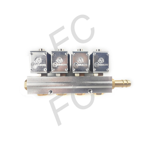 LPG/CNG/GNV gaz yakıt enjektörü 4 Cyl hızlı ray enjektör ayarlanabilir sessiz çalışan GLP Autogas enjektör ray - Product Image 4