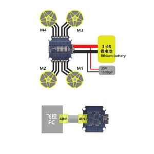 30.5x30.5MM 50A 4 in 1 ESC 2-6s Dshot Fpv Racing UAV Drone Accessories <strong>Flight</strong> <strong>Controller</strong> Parts for FPV Drone Helicopter - Product Image 2