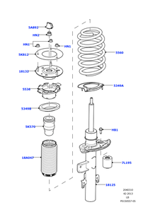 New LR031666 <strong>LR031668</strong> Rear Left&amp;Right for Land Rover FREELANDER 2 Shock Absorber for BWI LR031665 LR031667 Front