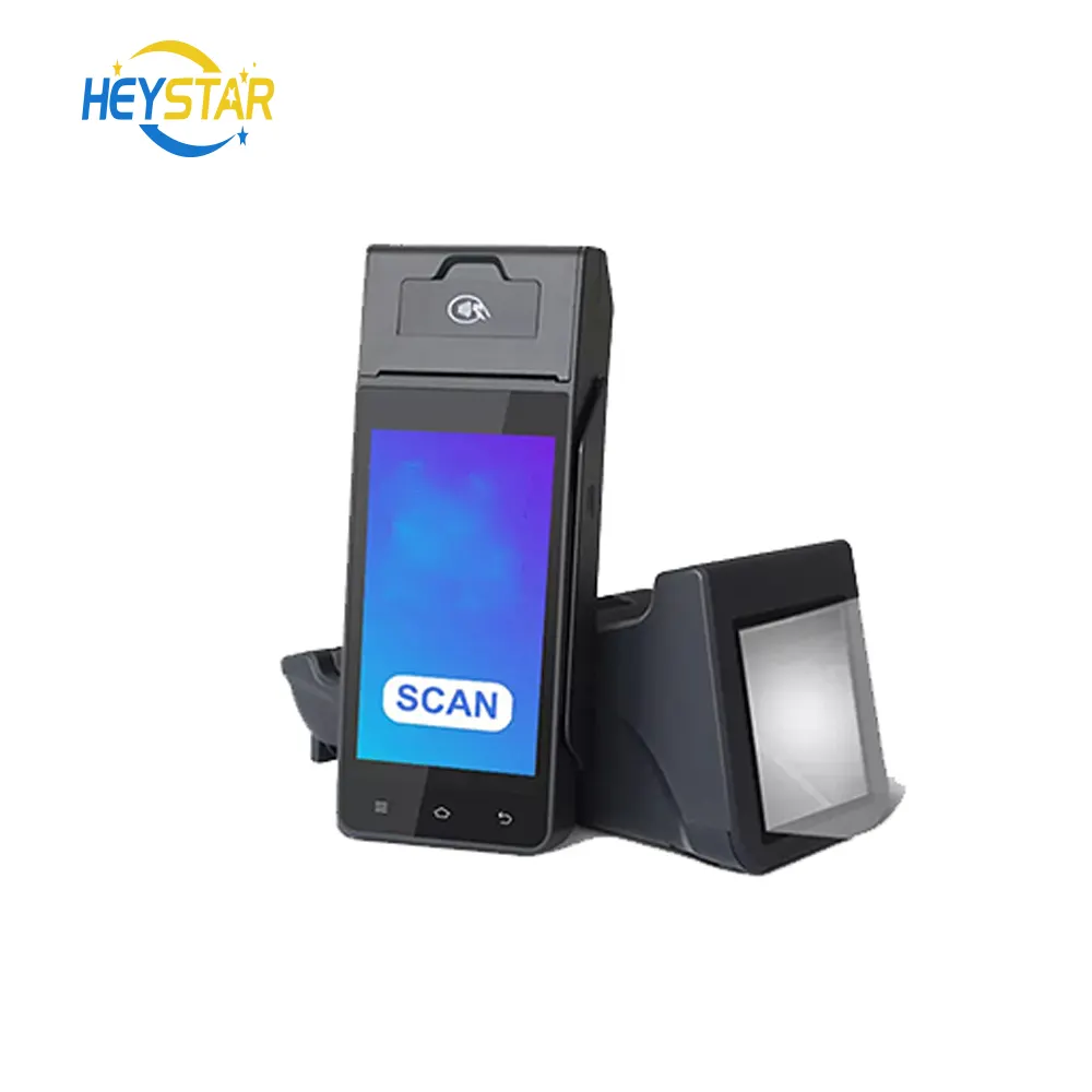 HEYSTAR HP605 Good Quality QR Printer System Handheld Android Pos Machine with Touch Screen