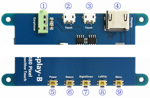 Raspberry Pi Touch 5 Zoll HDM-I LCD 800*480 Punkte 5 Touch Points Bildschirm anzeige modul