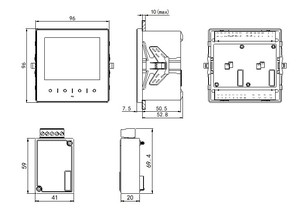 RS485 comm多機能スマートエネルギーメーターアナログ入力modbusデータロガー - Product Image 6
