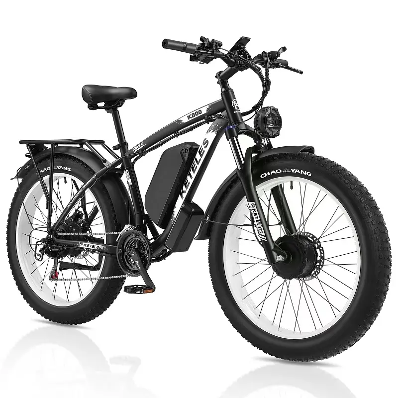 מחיר סיטונאי מפעל אופניים חשמליים מקוריים 2x1000W מנוע כפול 26 אינץ' צמיג שמן 23AH סוללה גדולה לטווח ארוך 2000W אופניים חשמליים