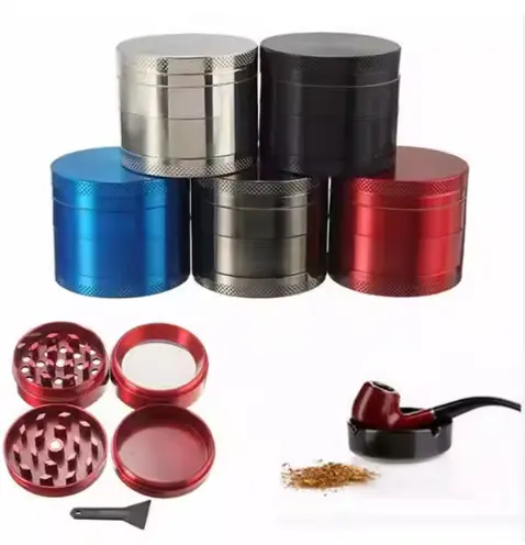 Nuovi accessori per il fumo di vendita a caldo frantoio smerigliatrice per tabacco smerigliatrice in lega di zinco