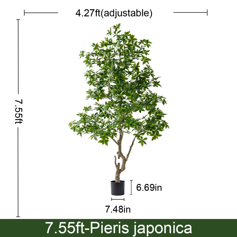 Palmier Areca vert luxuriant de 230 cm