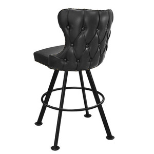 Thương mại 30 "cao da đen chơi game thanh phân với Heavy-Duty Kim Loại Cơ sở cao cấp Mỹ Nhà hàng <span class=keywords><strong>Bar</strong></span> Câu lạc bộ đồ nội thất - Product Image 5