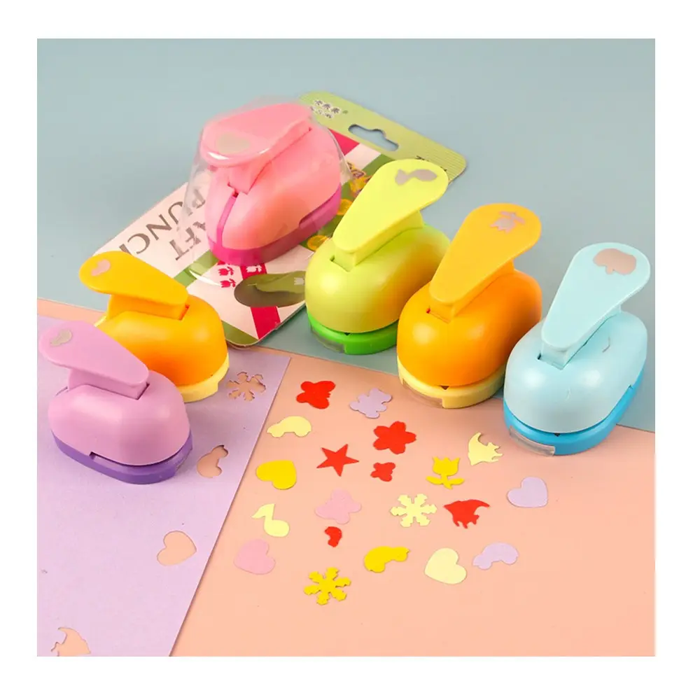 Wholesale Drawing Toys Child Hole Punch Mini Printing Paper Hand Shaper Scrapbook Tag Card Craft DIY Punch Cut