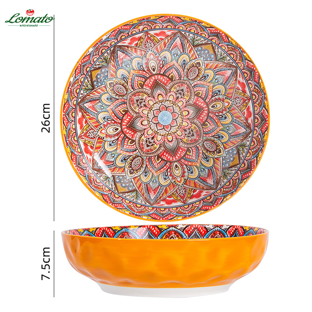 10-inch stone-patterned large bowl.