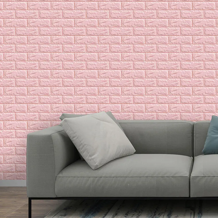 Fonds d'écran 3D Modèle De Brique pour le fond de TV Salon Chambre Décoration Murale BRICOLAGE Auto-adhésif Imperméable de Mur De Mousse De PE autocollants