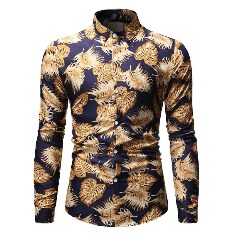 2024 New Long Sleeve Shirt For Men Casual Men's Slim Lapel Fashion Shirts