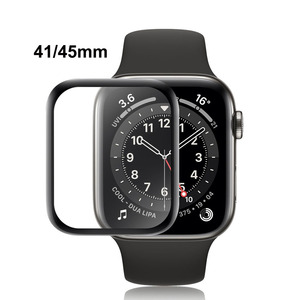 COOLYEP için temizle temperli cam ekran koruyucu ile uyumlu Apple için IWatch 7 41mm 45mm PET malzeme için akıllı saat - Product Image 1