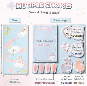 Cute Divider Sticky Notes Set in Bright Colors Color <strong>Coding</strong> Tab <strong>Memo</strong> Pads for School Office for Bible Study Planner Organization - Product Image 4