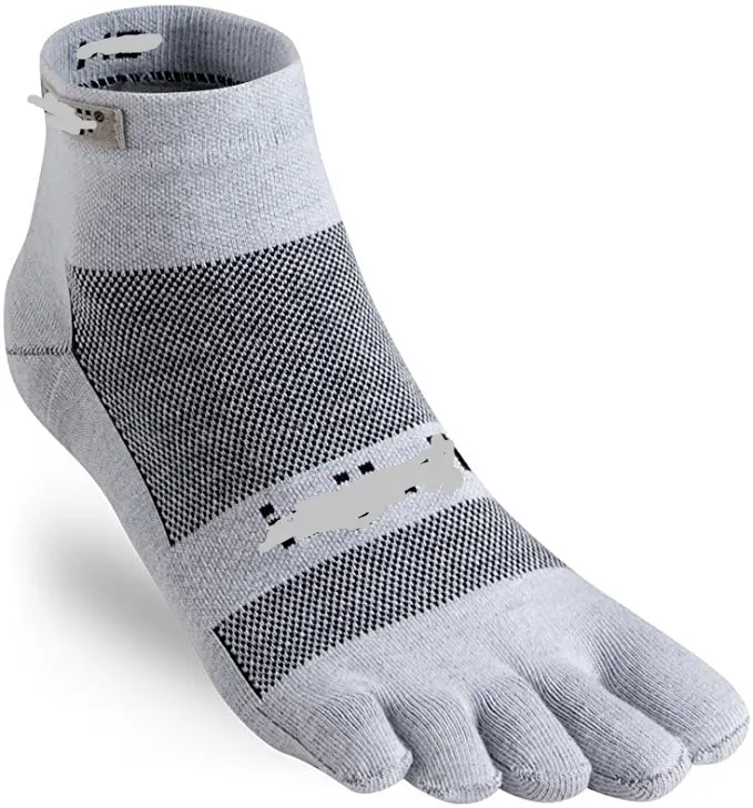 Can custom OEM design and color yoga Comfortable Magnetic toe grey custom five finger socks