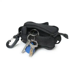 Monedero táctico compacto EDC para hombre, Mini monedero portátil, llavero, Clip y cinturón, tarjetero