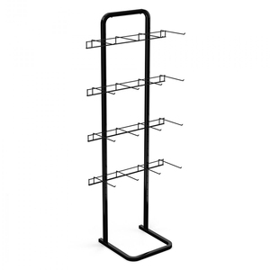 Espositore leggero regolabile a singolo lato in metallo con ganci e 4 colori per personalizzato - Product Image 3