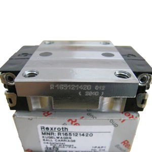 Rexroth R165121420 Bloque de corredor de bolas Acero al carbono CS Cojinete lineal Riel deslizante Guía lineal - Product Image 1