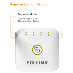 Oum/odm Pix-Link พลังงานสูง300Mbps อะแดปเตอร์เครือข่ายไร้สายช่วงรีพีทเตอร์ Wlan 10แบบมีสายเราเตอร์ไวไฟสำหรับบ้าน2.4G - Product Image 3