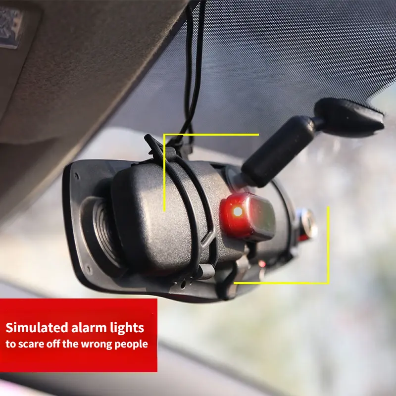 Güneş enerjili araba Alarm sistemi araç LED ışık Anti-Theft flaş yanıp sönen lamba yanıp sönen LED güvenlik ışığı