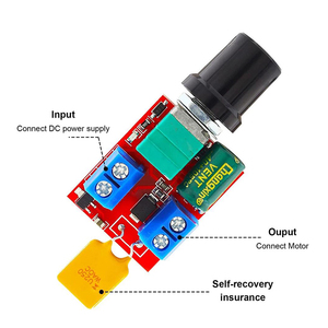 Mini 5A 90W Max PWM DC motore regolatore di velocità modulo 3V-35V interruttore di controllo di velocità LED Dimmer - Product Image 2
