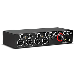 Micrófono de grabación de estudio USB externo 48V MD44 24Bit 192KHz Interfaz de audio Tarjeta de sonido de salida de 4 entradas
