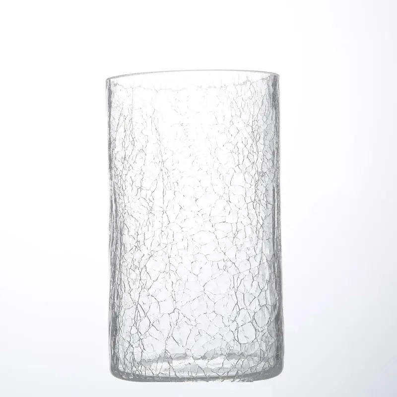 透明なクラックルガラス管ランプカバー照明シェード