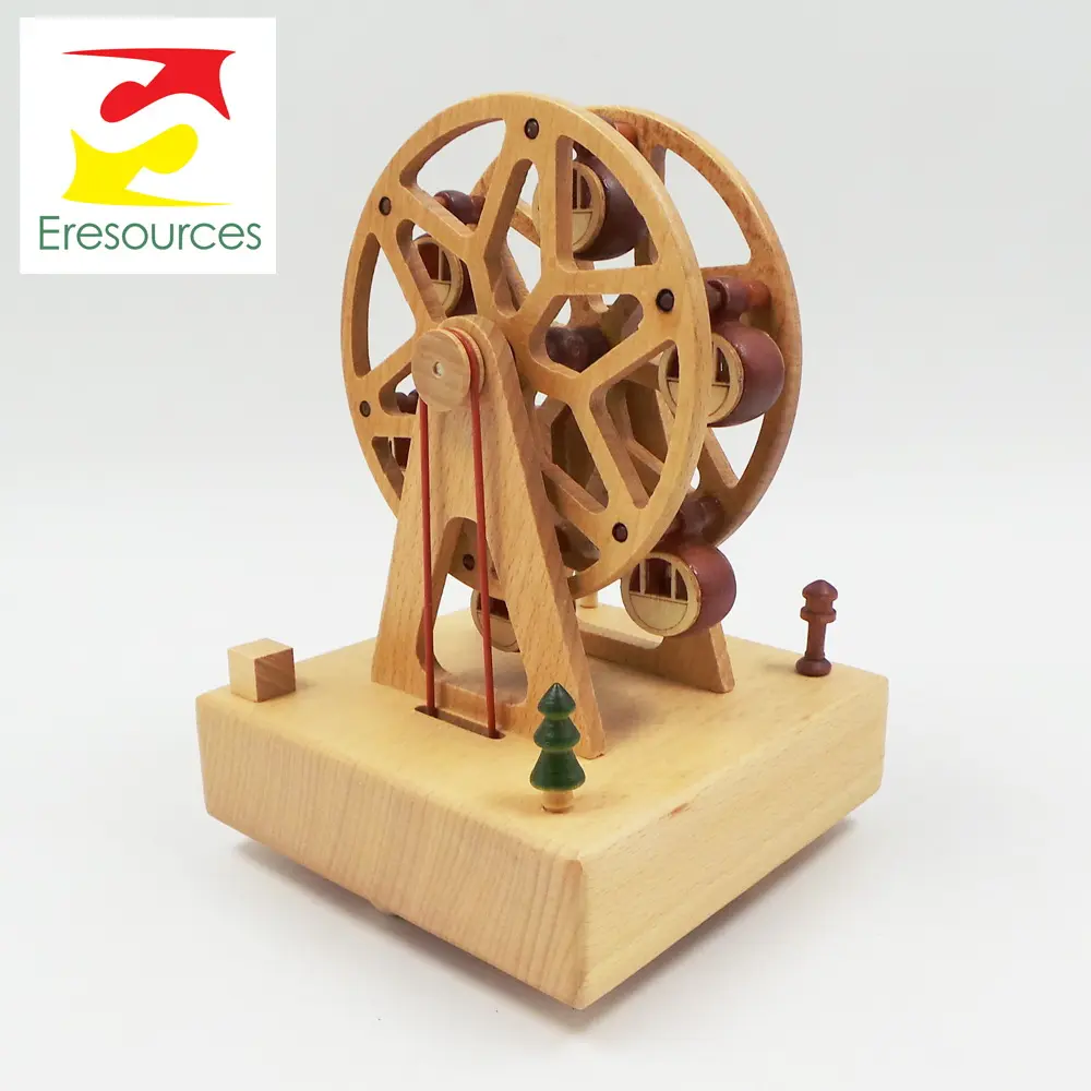 Wood Ferris Wheel Music Box