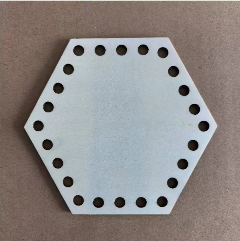 Hexagone de couleur naturelle