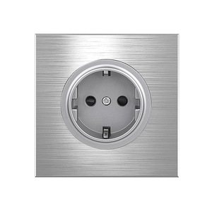 High Quality British Standard Wall Light Switches and With White Panel 3 Pin Universal <strong>Socket</strong> for Electric Switch