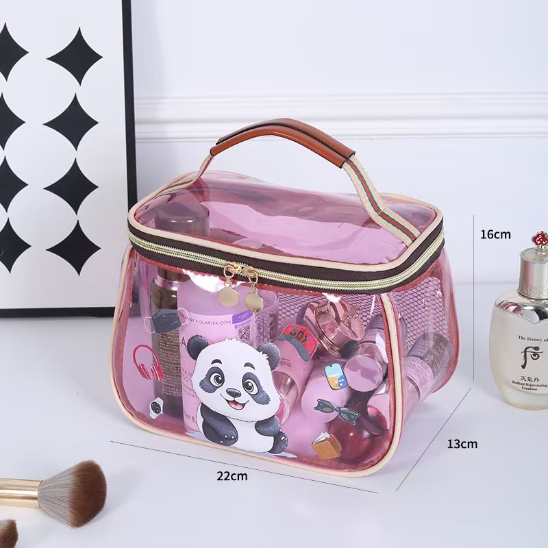 Transparent apple pink little bear