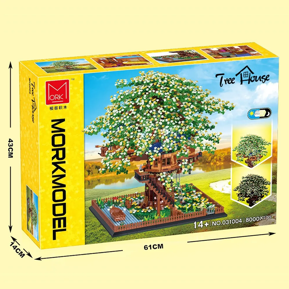 Mork 031004 Building Blocks Toys Bricks Model Assembly Toy Tree House Model Kids Birthday Christmas Gifts Building Toys in vendita