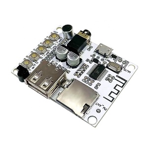 Módulo de placa receptora de audio inalámbrico Bluetooth, decodificación y reproducción, con tarjeta USB TF, salida frontal