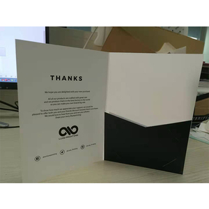 Map Aangepast Logo <span class=keywords><strong>A4</strong></span> Papier Reliëf Onroerend Goed Presentatie Bestanden Mappen Met Dubbele Zak - Product Image 2