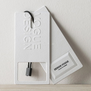 Alta calidad, personalizado, marca propia, logotipo en relieve, logotipo personalizado, cuerdas de etiquetas, etiquetas colgantes personalizadas, etiqueta colgante para ropa - Product Image 6