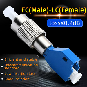 อุปกรณ์ไฟเบอร์ออปติกตัวแสดงความผิดภาพ5MW พร้อมอะแดปเตอร์ FC ชายเป็น LC หญิงสำหรับการทดสอบใยแก้วนำแสง - Product Image 5