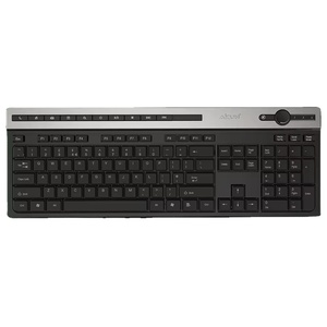 Teclado con cable USB general KB2930, teclado de ordenador personalizado con embellecedor gris de aluminio
