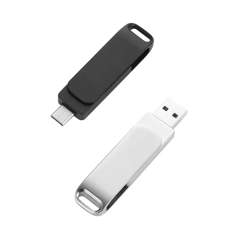 USB bellek çubuğu özel OTG telefon flash sürücü toplu 32gb 64gb 128gb 3.0 2 in 1 tip c usb flash sürücü otg mikro usb