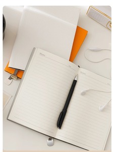 Minimally <strong>Designed</strong> High-end Lychee Patterned Custom <strong>Notebook</strong> <strong>with</strong> Practical Thickened A5 <strong>Notebook</strong> Set - Product Image 5