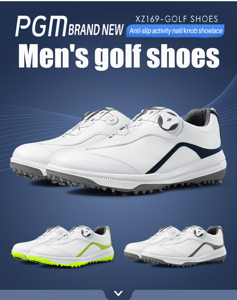 PGM XZ169 Auto Lacing Waterproof Microfiber Antislip Golf Shoes企业官网