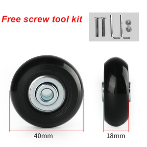 Roue De Valise 50mm Universel Bagages Roulette Réparation Valise Bagages Roues De Remplacement Avec Essieux et Roulements - Product Image 4